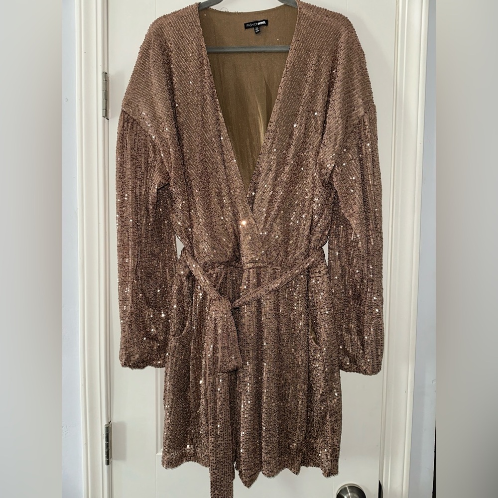 Fashion Nova Sequin Romper